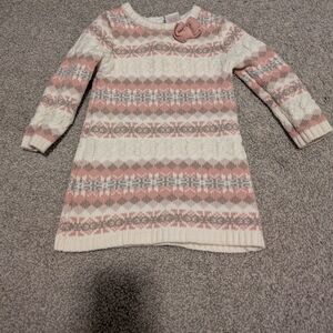 Rachel Zoe Pink and Cream Knit Dress